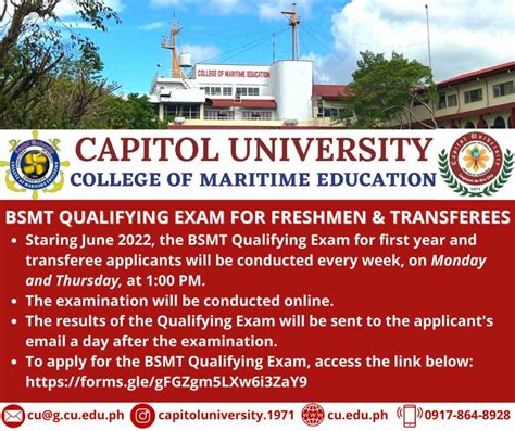 BSMT QUALIFYING EXAM FOR FRESHMAN & TRANSFEREES.